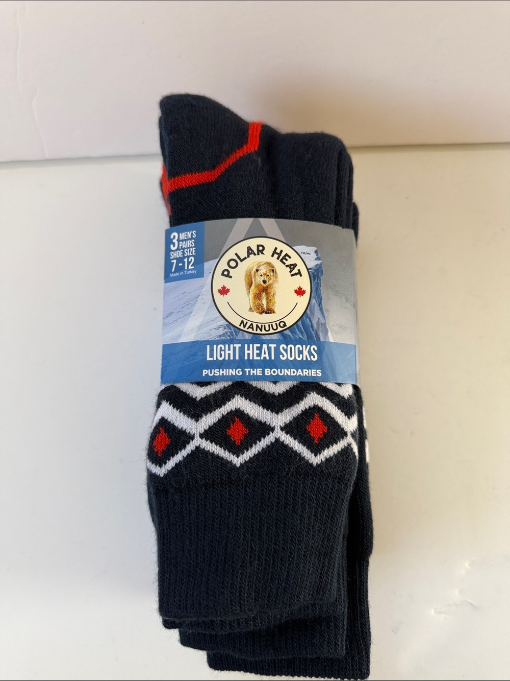 New Men’s Polar Heat 3 Pairs Light Heat Socks